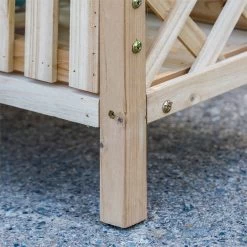 Outsunny Huerto Urbano Elevado De Madera 90x30x90 Cm Mesa De Cultivo De Jardín Con Estante Inferior Seto Decorativo Y 4 Orificios De Drenaje Para Plantas Macetas Flores Natural -Tienda de muebles de jardín 8498059b987989068d613d8862fd314112810e96 20fd755894db4d3b84c84958dc6fa56b