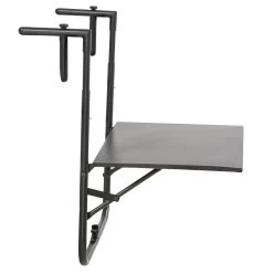 Outsunny Mesa Colgante Para Balcón Mesa De Pared De Acero Con Altura Ajustable En 4 Posiciones Carga Máx. 15 Kg Para Terraza Jardín 60x60,5x56-71 Cm Negro -Tienda de muebles de jardín 88664dab9ff2146be70a8956198cafbfac31a39a 21cc9d11289b40a692ed5de2b3963298