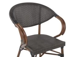 Conjunto De 4 Sillas De Jardín Gris/madera Oscura CASPRI -Tienda de muebles de jardín 8a0626cc36b813b86b03e55a23ddb8ff162651b7 9ed029f80bbf44da835b43408fab6386