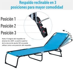 Outsunny Tumbona Plegable Y Ajustable De 4 Posiciones Silla Reclinable De Jardín Con Sistema De Cordones Para Exterior Marco Acero 197x58x76 Cm Azul Claro -Tienda de muebles de jardín 8b3c770abe50fed8c1d12f2f9e8353ab58552594 e1a53eb75e1e47afa119bdb07ccd1c7a