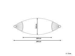 Hamaca De Algodón/poliéster Blanco Crema VERCELLI -Tienda de muebles de jardín 8b4e8f5f9fce4f80fee9b48415fc8d27713e3515 a3f885ac8a684e5c9389451e2a778bd9