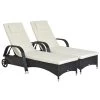 Outsunny Conjunto De 2 Tumbonas De Ratán De Jardín Chaise Longue Con Respaldo Ajustable En 5 Posiciones Cojines Acolchados Reposacabezas Y 2 Ruedas 200x73x72-103 Cm Negro -Tienda de muebles de jardín 8b73792c0dd06f4eb1900c87c5e0dde998981c9c 185cea40e58c4d36adeeffc4313396fe