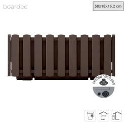Prosperplast Jardinera Para Balcón BOARDEE FENCYCASE, Dimensiones (mm) 580x180x162, Color Marrón -Tienda de muebles de jardín 8b970fb0b39da7e7a170b0491d2622799aa49392 e94f6c1b2ef1485faad3d2c0ae81da4f