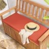 Banco De Jardín De Madera Con Cojín Terracota 120 Cm SOVANA -Tienda de muebles de jardín 8cc97280e307ffbc015ff5a575912c5c447b504d cad76be43b7842f68028d1ae8af2de0e