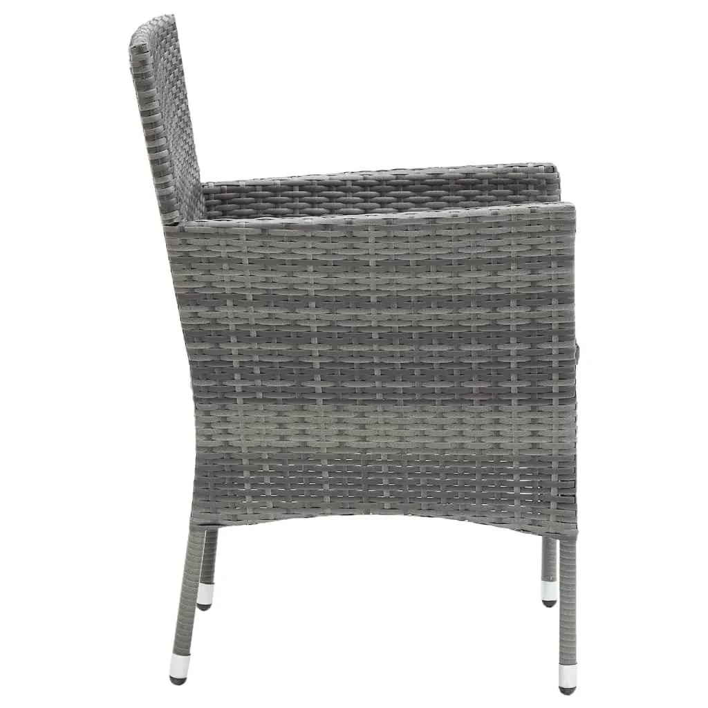 Juego Muebles Jardín 7 Pzas Con Cojines Ratán Sintético Gris VidaXL 8 Juego Muebles Jardín 7 Pzas Con Cojines Ratán Sintético Gris VidaXL - Imagen 6