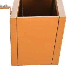 Outsunny Jardinera Colgante De Acero Maceta Rectangular Colgante Con 2 Ganchos Ajustables Y 2 Orificios De Drenaje Para Balcón Jardín Patio 91x35x24 Cm Marrón -Tienda de muebles de jardín 8e0737b855796647dce66e3c132314af3a28b057 8d7f0b1a9cd1403a9294c87c1b4b6364