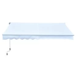 Outsunny Toldo Manual Plegable De Aluminio Ángulo Ajustable Con Manivela Para Exterior Balcón Jardín Terraza 3x2,5m Blanco -Tienda de muebles de jardín 8edc0d6bf384578fdf735771c75a96a99bcc25e6 1d0c334ecd054b4f9ef4e3156355d9fe