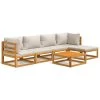 Set Muebles De Jardín 6 Pzas Madera Maciza Y Cojines Gris Claro VidaXL -Tienda de muebles de jardín 8f1265a712258d99b8b31c20ab143de924962ea4 4510600903fd4518a77b2ac39fd3bef4