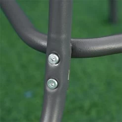 Outsunny Mesa De Jardín Exterior Rectangular De Metal Bordes Curvos Con Orificio Para Sombrilla Capacidad 70kg Vidrio Templado 120x80x70 Cm Gris Carbón -Tienda de muebles de jardín 91643441cde75c2d30c9d85ee0f75514fe466174 8dd5ff66be154ac09a4f0353f038968e 1