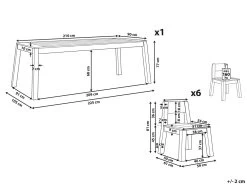 Conjunto De Jardín De Madera De Acacia Mesa Y Sillas LIVORNO -Tienda de muebles de jardín 91f567d5df8e73a364e83d0ce761b73bf0856b62 46b5e9371942457da9dee51b74b72c47