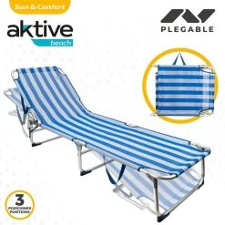 Tumbona Plegable De Aluminio 3 Posiciones Aktive Beach 12 Tumbona Plegable De Aluminio 3 Posiciones Aktive Beach -Tienda de muebles de jardín 921a46775ee8f548c823c6256c2c5826965a55c4 7d55929cf939431b9b40752216842b58