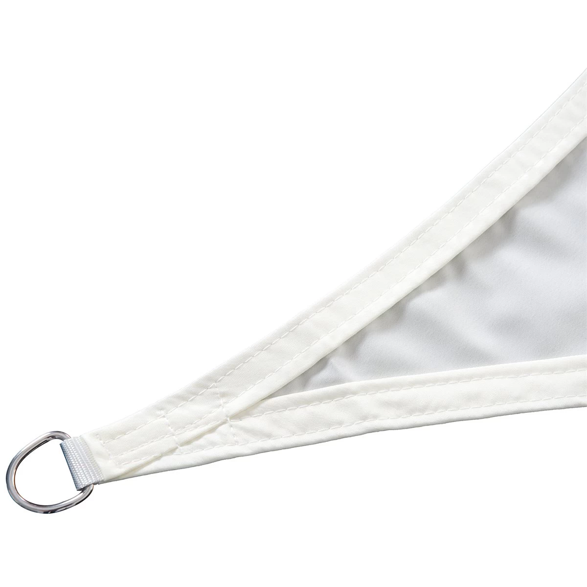 Outsunny Toldo Vela Color Crema Sombrilla Parasol Triangulo Tela De Poliéster Jardin Playa Camping Sombra (varios Colores Y Medidas), Medida 5x5x5 Metros, Color Crema 7 Outsunny Toldo Vela Color Crema Sombrilla Parasol Triangulo Tela De Poliéster Jardin Playa Camping Sombra (varios Colores Y Medidas), Medida 5x5x5 Metros, Color Crema - Imagen 5