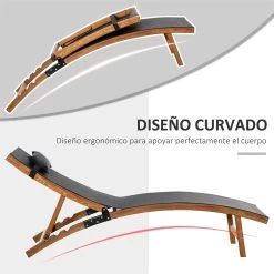 Outsunny Tumbona De Jardín Tipo Hamaca Con Altura De Respaldo Ajustable Reposacabeza Extraíble Y Marco De Madera Ergonómico Para Terraza Playa Exterior 180x56x72 Cm Negro 15 Outsunny Tumbona De Jardín Tipo Hamaca Con Altura De Respaldo Ajustable Reposacabeza Extraíble Y Marco De Madera Ergonómico Para Terraza Playa Exterior 180x56x72 Cm Negro -Tienda de muebles de jardín 93e1ed8d955c14d61768a6e64312d1fed44824e5 dcd1388f923048679be110890dfb3b43