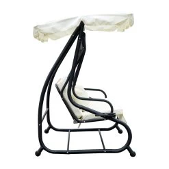 Outsunny Columpio Balancín Jardín 3 Plazas Convertible En Cama Techo Parasol Regulable Bandeja Para Bebida Terrza Balcón Exterior Carga Máx. 340kg Acero 200x120x164cm Beige -Tienda de muebles de jardín 94afaf5a5617e82c696ee3ae1b88b4f98b66a196 22ff9eedd0fd47d48bf18c7c6bedf7b0