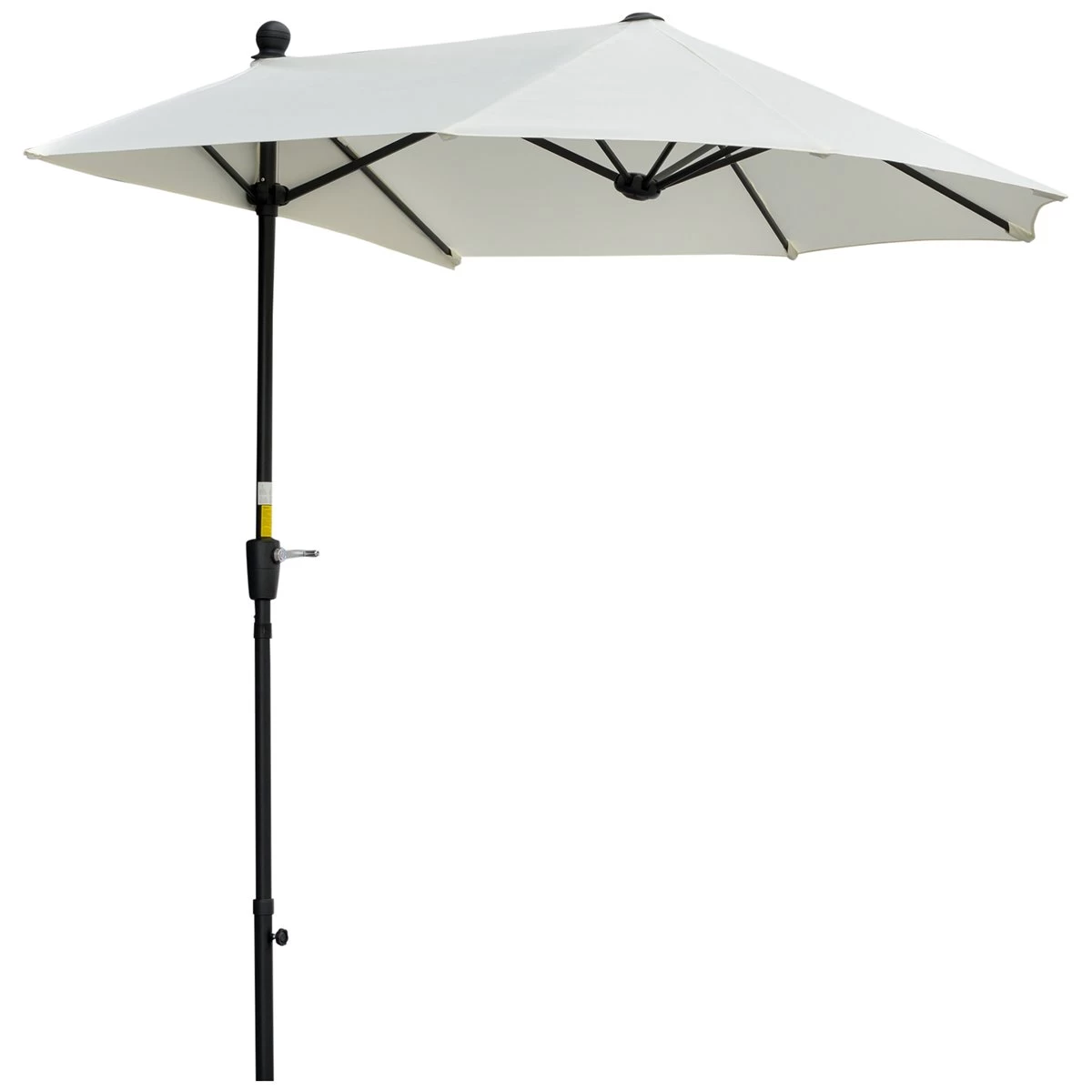 Outsunny Sombrilla De Pared De Jardín 200x190x240 Cm Parasol Con Manivela Poste De Acero Y Base Cruzada Protección Solar Para Terraza Balcón Exterior Crema 3 Outsunny Sombrilla De Pared De Jardín 200x190x240 Cm Parasol Con Manivela Poste De Acero Y Base Cruzada Protección Solar Para Terraza Balcón Exterior Crema