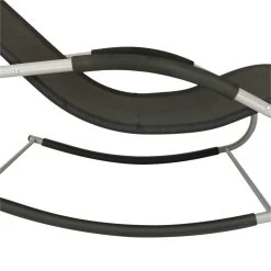 Outsunny Tumbona Mecedora De Jardín Con Reposacabezas Reposabrazos Sillón Silla De Exterior Tejido Transpirable Y Metal Para Playa Patio Terraza 63x148x85 Cm Negro -Tienda de muebles de jardín 95c458e7bbe61b5e2b656787bdf9a3801002e696 98e6091b85c243e48071704a5de5258d