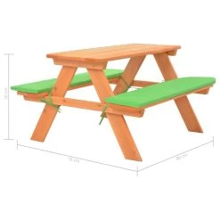 Mesa De Pícnic Infantil Con Bancos Madera De Abeto 89x79x50 Cm VidaXL -Tienda de muebles de jardín 97f14aa1a805b673e5b39999b956fc4fac9135cd 6203cb4596ea4d109b0b0d3dc7cd0668