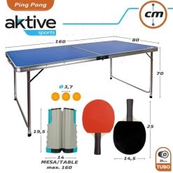 Mesa Ping Pong Plegable De Camping Aktive -Tienda de muebles de jardín 98bb4b1f2717c749351fdc42f733b9683e55ed58 baffc3980af74b72bf8160dc1d3c7856