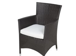 Conjunto De 2 Sillas De Jardín De Ratán Marrón Oscuro/blanco Crema ITALY -Tienda de muebles de jardín 9932bab748855f611869ae5a3a2f48bee8676181 bd42927296134e3793eff61538fbcab3