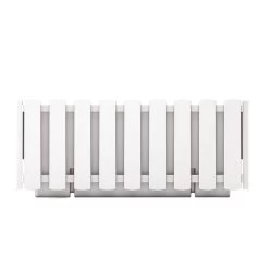 Prosperplast Jardinera Para Balcón BOARDEE FENCYCASE, Dimensiones (mm) 380x180x162, Color Blanco