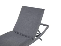 Tumbona Reclinable De Metal/textil Trenzado Gris Oscuro AMELIA -Tienda de muebles de jardín 9a2d746008ccddbaa7f028966323b064877d85e1 60cb9bd64c2b487aaed66f355157e6b0