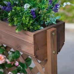 Outsunny Jardinera Con Enrejado De Madera Maciza Soporte Para Flores Plantas Trepaderas Balcón Patio Jardín Al Aire Libre 68x30x85,5 Cm Marrón -Tienda de muebles de jardín 9ac4f2ebea9b69ea503ff283c11352172eb44ce2 47d3b0c0006343878fa07cc8f8c24ee8