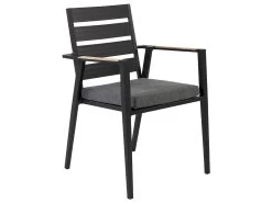 Conjunto De 4 Sillas De Jardín De Metal Negro/gris/madera Clara TAVIANO -Tienda de muebles de jardín 9af7386fa6a716637ce62920c1a3eeb1a61f82e9 d99d62fb191148b3af27922733b75f50