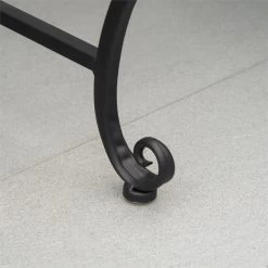 Outsunny Banco De Jardín De 2 Plazas 110x60x97 Cm Banco De Exterior De Metal Con Respaldo Decorativo Y Reposabrazos Para Terraza Balcón Patio Carga 200 Kg Negro -Tienda de muebles de jardín 9b298ffa74f22d719277422253bccd447e95b2c5 d43712f007124635a81861c0c2fb796f