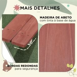 Outsunny Juego De Mesa Y 2 Bancos Infantiles De Madera Mesa De Picnic Para Niños De 3-8 Años Para Jardín Patio Terraza 89x79x50 Cm Marrón -Tienda de muebles de jardín 9cf4f50643623c57bf1e36f0f651e79ebe19f733 29575d762e5e47f5bd7e110e20423e38