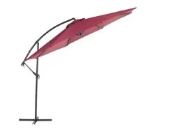 Sombrilla Voladiza De Poliéster Rojo/borgoña 300 Cm RAVENNA -Tienda de muebles de jardín 9d15c163f7acb7340749452e7242980306ee398b d5a9c5a28a3140c893d343b25f18baeb
