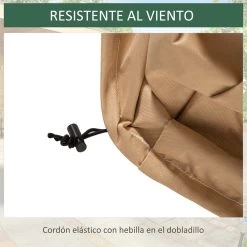 Outsunny Funda Protectora Para Muebles De Jardín 275x208x78 Tela Oxford 600D Impermeable Cubierta Para Sofás Mesas Exterior Con 4 Ventilaciones 5 Asas Y Cordón De Tracción Beige -Tienda de muebles de jardín 9d76b6d9764b6a834843c76140e56a8453f8cb31 0551cdd429154ed2b28e10e447c23eaa