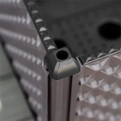 Outsunny Jardinera De Plástico Con Ruedas Macetero De Jardín Con Agujeros De Drenaje Para Cultivo De Plantas En Exterior Patio Terraza 50x50x33 Cm Marrón -Tienda de muebles de jardín 9ee3ef59eef5b2f0d9a86b5d9fa3139423f47757 7e22e89b66994322a3ea2bc687d9451b