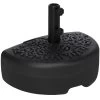 Outsunny Base De Pared Para Sombrilla Ø38/48 Mm Soporte Semicircular De Parasol Rellenable De Arena 21 Kg O Agua 18 Kg Para Jardín Patio Terraza Exterior 50x31x18 Cm Negro -Tienda de muebles de jardín 9fb0f3856b63112159e2f598cc83a036ab06f43d 64d1ecfb965742bc93a1d400403bee2c