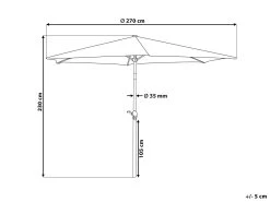 Sombrilla De Jardín De Poliéster Beige Arena 270 Cm VARESE 13 Sombrilla De Jardín De Poliéster Beige Arena 270 Cm VARESE -Tienda de muebles de jardín 9fc68dbb7a85ad2536ee11c2e2c0ee48c278f76f 1918df154ff64befa8b96705c416559a