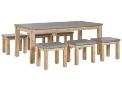 Conjunto De Jardín Mesa Y 6 Taburetes De Cemento Reforzado Gris OSTUNI -Tienda de muebles de jardín a11c309f779814aa4880c23b52540f983a1c7e28 823433f9a48749eaa1e5a59b63fe9a64