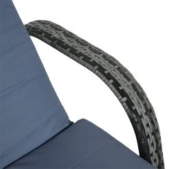 Outsunny Tumbona De Ratán De Jardín Chaise Longue Con Respaldo Ajustable En 5 Posiciones Cojines Acolchados Reposacabezas Y 2 Ruedas 200x73x30-103 Cm Gris -Tienda de muebles de jardín a1891b500f743c9e2cba663fd78d48c4814f92e0 94111a77344943c1947a9ee596650eaf