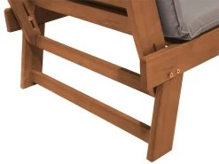 Banco De Jardín En Madera Clara Con Cojines Grises PORTICI -Tienda de muebles de jardín a2dbc712a6bd8e61902455e6565d153990b8c849 89429b311b6549d0806433f39e565bf0