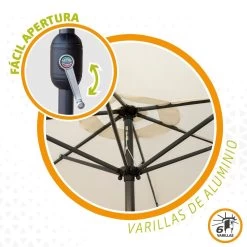 Sombrilla Para Terraza Y Jardín Ø300 Cm C/protección UV50 Aktive -Tienda de muebles de jardín a303725a94a03c0c86133dc03e0fbbc31082ff35 a38ce12e46054771afa2341269d0a0f4