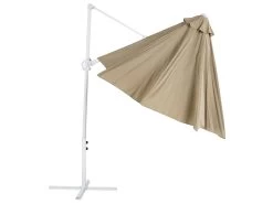 Sombrilla Voladiza De Poliéster Gris Pardo/blanco 295 Cm SAVONA II -Tienda de muebles de jardín a3147fa7faae92b3771963f16431b21d19452ccd 2b58608a588249ec969d675177a55ae2