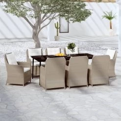 Juego De Comedor Para Jardín 9 Piezas Marrón VidaXL -Tienda de muebles de jardín a33c3737d855df62cfce07b69a8db4f2aa0924ae 7714f46a3c2b4a08b86c83d57c4f7b0c