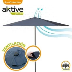 Parasol Hexagonal 250 Cm Color Antracita Mástil Aluminio Aktive Garden -Tienda de muebles de jardín a35b5b270322d5bf63506c245f306785e76f3719 018da0a3d1fc41c394c00768dd8aa8be