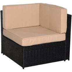 Outsunny Conjunto Muebles De Jardín De Ratán 7 Piezas Mesa Sofás Taburetes Con Cojines Lavables 2xSofá De Esquina 2xSofá 2xTaburete 1xMesa De Centro -Tienda de muebles de jardín a48262e38fc5704b62f57eef8ece6a529d4d6612 7090c33e162b49d0a2bd0554b3835f19