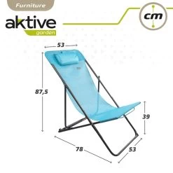 Hamaca Plegable Jardín Multiposición Azul C/cojín Aktive -Tienda de muebles de jardín a5a107d4a5a0376f072c3d907a62bd025ae50c5f da2313213ccf4d639eef2b347dd0c7b1