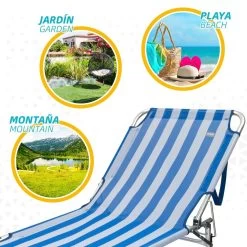 Tumbona Plegable De Aluminio 3 Posiciones Aktive Beach 14 Tumbona Plegable De Aluminio 3 Posiciones Aktive Beach -Tienda de muebles de jardín a73dae3537dae159a37a5fde0fd401ac1020b954 74aab001506e41b59929e8cd625c3e80