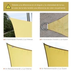 Outsunny Toldo Vela Cuadrado 3x3m Vela De Sombra Para Terraza Jardín Camping Resistente Al Agua Protección UV Poliéster Color Arena 16 Outsunny Toldo Vela Cuadrado 3x3m Vela De Sombra Para Terraza Jardín Camping Resistente Al Agua Protección UV Poliéster Color Arena -Tienda de muebles de jardín a7b9fdfd62185c2c7df538b221c129c27ca17b63 63d67db85f404a5cbfbf34d21afadece