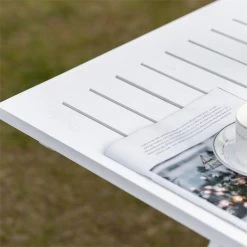 Outsunny Mesa De Jardín Plegable De Madera Maciza Con Agujero Para Sombrilla Mesa Cuadrada De Exterior Para Camping Viaje Picnic Terraza Balcón 70x70x70 Cm Blanco -Tienda de muebles de jardín a7c2b58f4528747c8dc74b646d1d1506fc90ed91 42a7d9c2df104bf2bca7ad230fe7f467