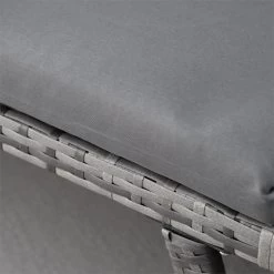 Outsunny Sofá De Ratán De 2 Plazas Convertible En Cama Individual Con Reposabrazos Abatibles Y Cojines Acolchados Jardín Patio Terraza 129x63x67 Cm Gris -Tienda de muebles de jardín a865ebc49cdaab22c89b6c74a64ad65e05016673 25936023e8d4444293df83fe3c7ddd46