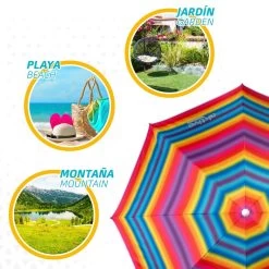 Sombrilla Playa 180 Cm Con Protección UV50 Aktive Beach -Tienda de muebles de jardín ab049b02fcfb77b76aa43cdfcc666ef3e2551006 f150049987da4b7181e060d2f6b3eea9