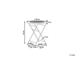 Mesa De Balcón Verde Claro ø 70 Cm BIVIO -Tienda de muebles de jardín ab272557efbe411842a0971153c2015db802bccc c64d341be2064fcd807cc3fe0181eba4