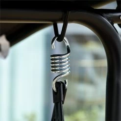 Outsunny Columpio De Jardín De 2 Plazas Silla Balancín Con Parasol Techo Ajustable En Ángulo Terraza Balcón Exterior Carga 200 Kg 172x110x155 Cm Negro -Tienda de muebles de jardín acc128360b909d531d3399fdfc17d880c5b098cb 72d6c12c057b4f4eba544f4718f87186